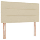 vidaXL Boxspring ágy matraccal és LED-del Krémszínű 120 x 190 cm