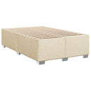 vidaXL Boxspring ágy matraccal és LED-del Krémszínű 120 x 190 cm