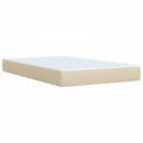 vidaXL Boxspring ágy matraccal és LED-del Krémszínű 120 x 190 cm