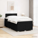 vidaXL Boxspring ágy matraccal és LED-del Fekete 120 x 190 cm Szövet