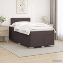 vidaXL Boxspring ágy matraccal és LED-del Sötét Barna 120 x 200 cm