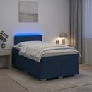 vidaXL Boxspring ágy matraccal és LED-del Kék 120 x 190 cm Szövet