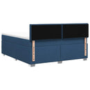 vidaXL Boxspring ágy matraccal és LED-del Kék 160 x 200 cm Szövet
