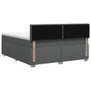 vidaXL Boxspring ágy matraccal és LED-del Sötétszürke 180 x 200 cm