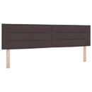 vidaXL Boxspring ágy matraccal és LED-del Sötét Barna 180 x 200 cm