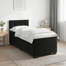 vidaXL Boxspring ágy matraccal és LED-del Fekete 80 x 200 cm Bársony