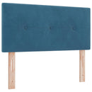 vidaXL Boxspring ágy matraccal és LED-del Kék 90 x 190 cm Bársony