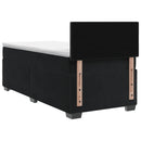 vidaXL Boxspring ágy matraccal és LED-del Fekete 90 x 200 cm Bársony