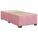 vidaXL Boxspring ágy matraccal és LED-del Rózsaszín 100 x 200 cm