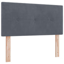 vidaXL Boxspring ágy matraccal és LED-del Sötétszürke 120 x 190 cm