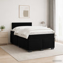 vidaXL Boxspring ágy matraccal és LED-del Fekete 120 x 190 cm Bársony