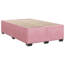 vidaXL Boxspring ágy matraccal és LED-del Rózsaszín 120 x 200 cm