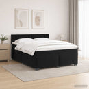 vidaXL Boxspring ágy matraccal és LED-del Fekete 140 x 190 cm Bársony
