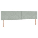 vidaXL Boxspring ágy matraccal és LED-del Világosszürke 200 x 200 cm