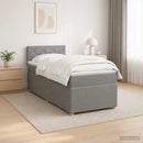 vidaXL Boxspring ágy matraccal Világosszürke 100 x 200 cm Szövet