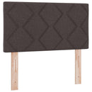 vidaXL Boxspring ágy matraccal Sötét Barna 80 x 200 cm Szövet