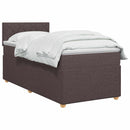 vidaXL Boxspring ágy matraccal Sötét Barna 80 x 200 cm Szövet