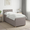 vidaXL Boxspring ágy matraccal Tópszínű 100 x 200 cm Szövet