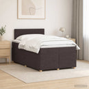 vidaXL Boxspring ágy matraccal Sötét Barna 120 x 190 cm Szövet