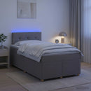 vidaXL Boxspring ágy matraccal Tópszínű 120 x 200 cm Szövet