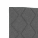 vidaXL Boxspring ágy matraccal Sötétszürke 120 x 190 cm Szövet