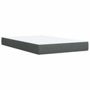 vidaXL Boxspring ágy matraccal Sötétszürke 120 x 190 cm Szövet