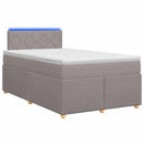 vidaXL Boxspring ágy matraccal Tópszínű 120 x 200 cm Szövet