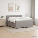 vidaXL Boxspring ágy matraccal Tópszínű 140 x 200 cm Szövet