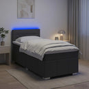 vidaXL Boxspring ágy matraccal Sötétszürke 80 x 200 cm Szövet