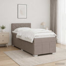 vidaXL Boxspring ágy matraccal fejtámlával Tópszínű 90 x 200 cm Szövet