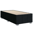 vidaXL Boxspring ágy matraccal fejtámlával Fekete 90 x 190 cm Szövet