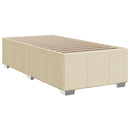 vidaXL Boxspring ágy matraccal Krémszínű 100 x 200 cm Szövet