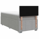 vidaXL Boxspring ágy matraccal Világosszürke 100 x 200 cm Szövet