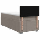 vidaXL Boxspring ágy matraccal Tópszínű 100 x 200 cm Szövet