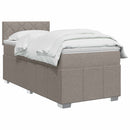 vidaXL Boxspring ágy matraccal Tópszínű 100 x 200 cm Szövet