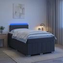 vidaXL Boxspring ágy matraccal Sötétszürke 120 x 200 cm Szövet