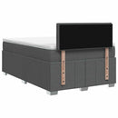 vidaXL Boxspring ágy matraccal Sötétszürke 120 x 190 cm Szövet
