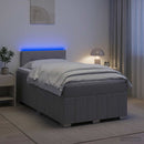 vidaXL Boxspring ágy matraccal Világosszürke 120 x 190 cm Szövet