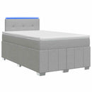 vidaXL Boxspring ágy matraccal Világosszürke 120 x 190 cm Szövet