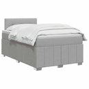 vidaXL Boxspring ágy matraccal Világosszürke 120 x 190 cm Szövet