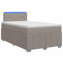 vidaXL Boxspring ágy matraccal Tópszínű 120 x 190 cm Szövet