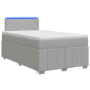 vidaXL Boxspring ágy matraccal Világosszürke 120 x 190 cm Szövet