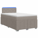 vidaXL Boxspring ágy matraccal Tópszínű 120 x 190 cm Szövet