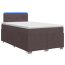 vidaXL Boxspring ágy matraccal Sötét Barna 120 x 200 cm Szövet