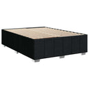 vidaXL Boxspring ágy matraccal fejtámlával Fekete 140 x 190 cm Szövet
