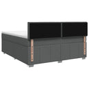 vidaXL Boxspring ágy matraccal Sötét Barna 140 x 200 cm Szövet
