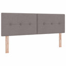 vidaXL Boxspring ágy matraccal Tópszínű 140 x 200 cm Szövet