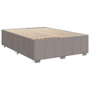 vidaXL Boxspring ágy matraccal Tópszínű 140 x 200 cm Szövet