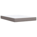 vidaXL Boxspring ágy matraccal Tópszínű 140 x 200 cm Szövet