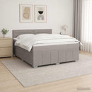vidaXL Boxspring ágy matraccal Tópszínű 140 x 190 cm Szövet